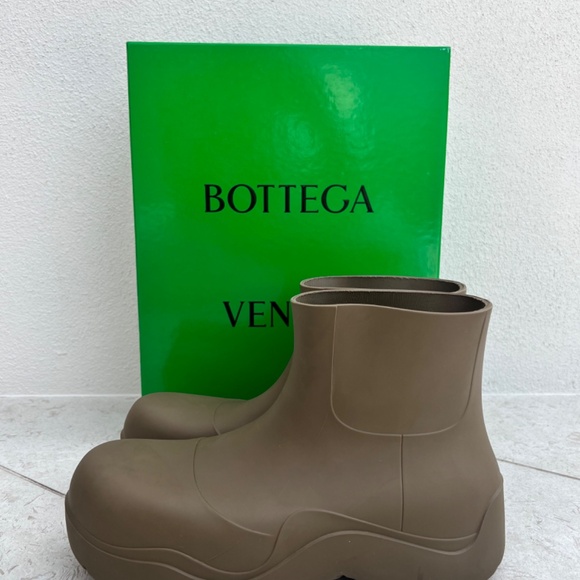 BOTTEGA veneta puddle boots brown us13 - Picture 2 of 9